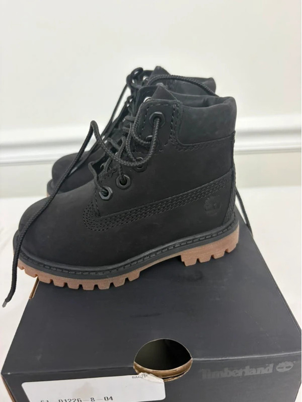 NIB Timberland Toddler Premium 6-Inch Waterproof Boots Black Size 6